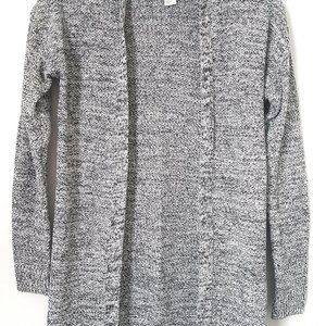 H&M Conscious Women Gray/White Knit Cardigan, XS